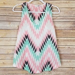 Blu Planet Razor Back Knit Tank Top Size Medium